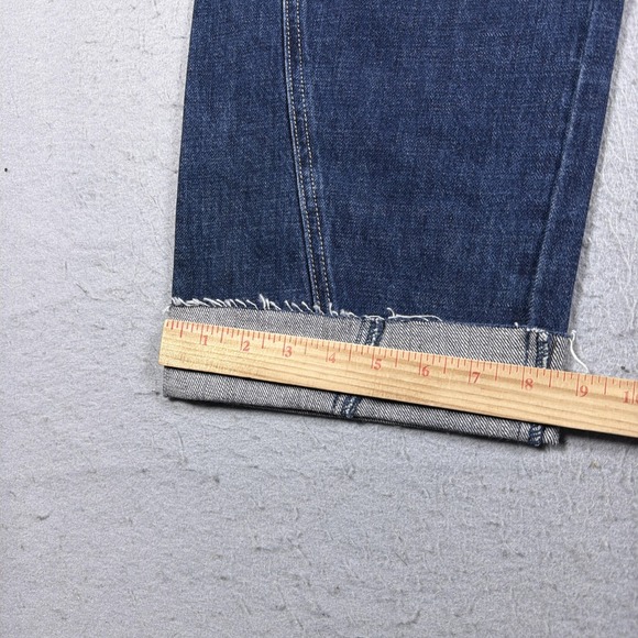 Pistola Kacey Jeans Womens 27 Blue Mid Rise Cuffed Relaxed Boyfriend Denim Pants - Picture 4 of 12